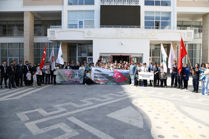 OSMANİYE BELEDİYESİ’NİN KINALI KUZULARI ÇANAKKALE’YE UĞURLANDI